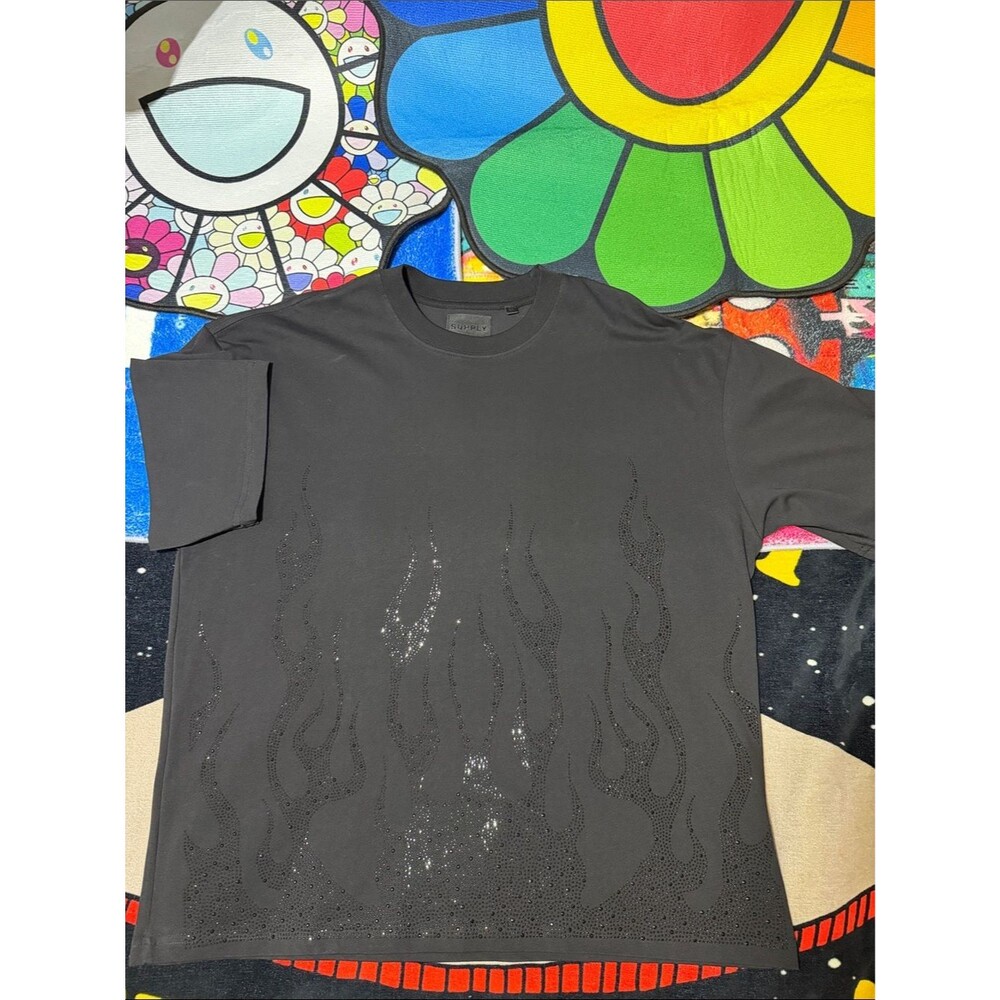 Supply "Holy Flame" Heavyweight Rhinestone Tee